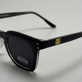 عینک آفتابی پلاریزه دولچه گابانا DOLCE GABBANA دسته سیم کشی شده لولا فنر مشکی کد 7707