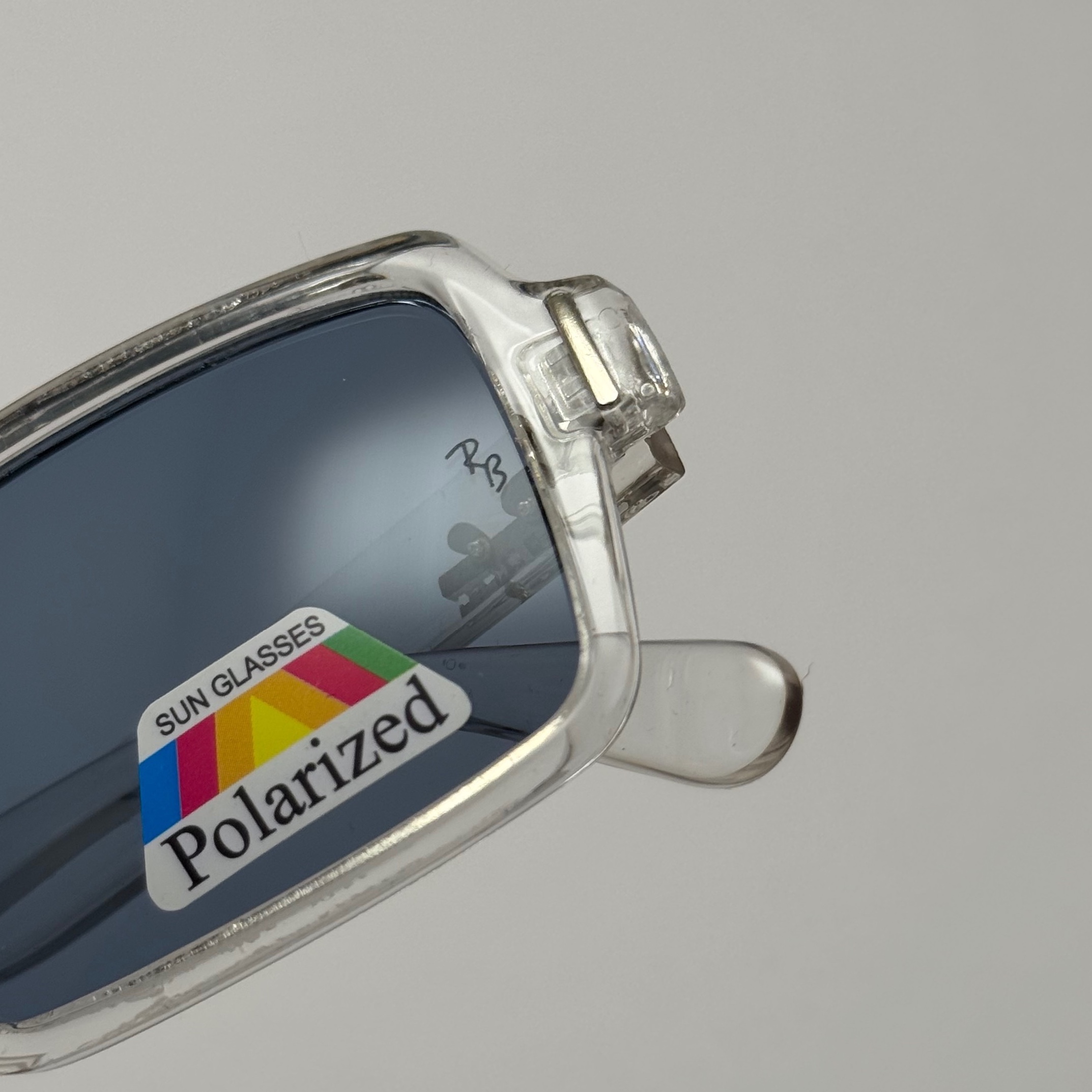عینک آفتابی و شب پلاریزه ریبن مستطیلی آبی کد rayban RB 2201
