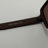 عینک آفتابی پلاریزه ریبن مستطیلی قهوه ای کد rayban RB 2201