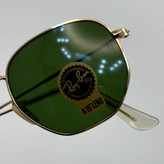 عینک ریبن هگزونال شیشه سنگ سیز فریم طلایی به همراه پک کامل ریبن کد Rayban RB 3548