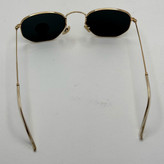 عینک ریبن هگزونال شیشه سنگ مشکی فریم طلایی به همراه پک کامل ریبن کد Rayban RB 3548