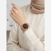 ساعت سیکو رزگلد صفحه مشکی طرح سه موتور 1278 تک زنانه