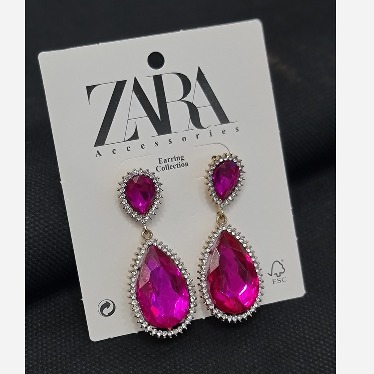 گوشواره زنانه مجلسی نگین دار1006