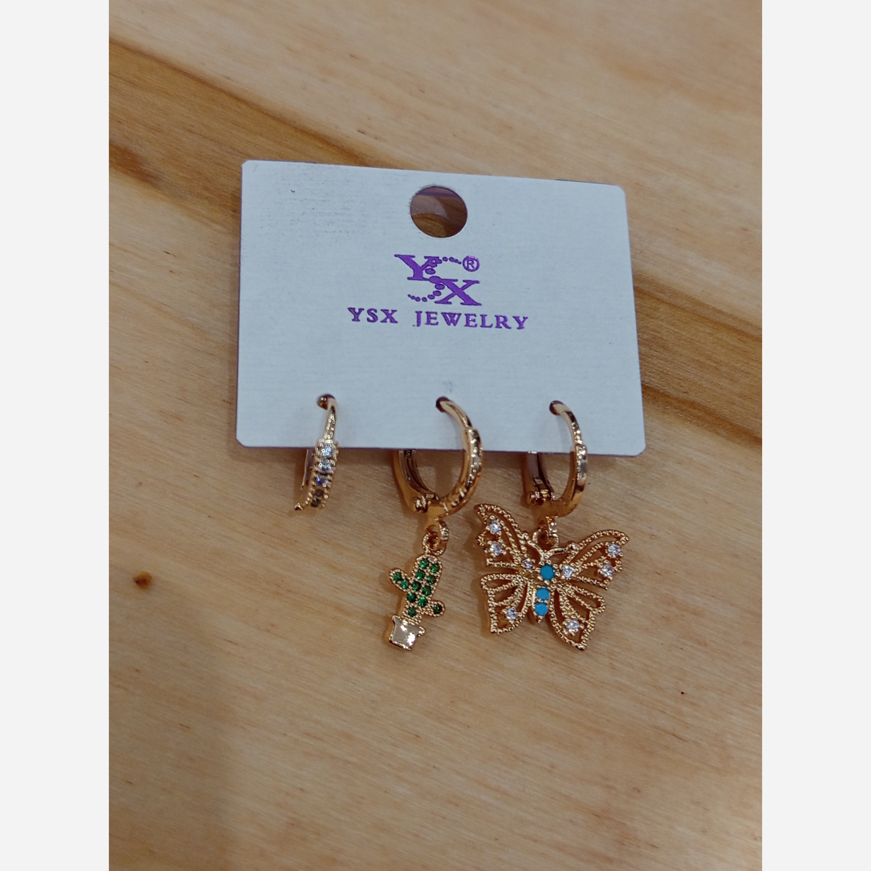 گوشواره سه عددی ysxطرح12