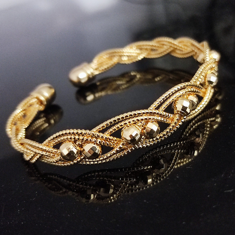 دستبند طرح طلا فری سایز