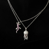 گردنبند زنانه مدل مار اینفینیتی نگین کاری شده رنگ کاملا ثابت کد zmc (پس کرایه)