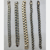 دستبند مردانه طرح کروم هارتز و کارتیه و ویتالی جنس استیل عیار 316 کیفیت عالی کد ar (پس کرایه)