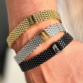 دستبند استیل مردانه طرح کارتیر Cartier رنگ ثابت کد sm (پس کرایه)