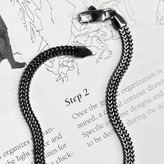دستبند استیل مردانه زنجیری چهار پر گندمی رنگ ثابت کد tk (پس کرایه)