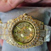 ساعت مچی زنانه رولکس ROLEX فول نگین مخراج کاری تاریخ دار تنوع طرح رنگ ثابت کد vn