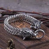 دستبند بنگل استیل مدل دوطرفه جمجمه اسکلت و در طرح های متنوع دیگر رنگ کاملا ثابت کد ki