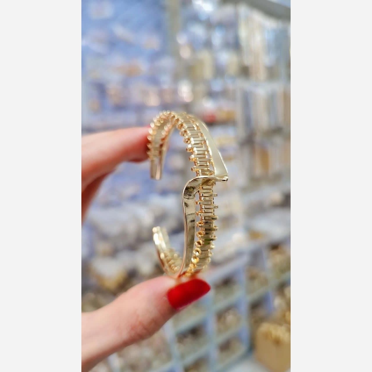 دستبند ژوپینگ  زنانه رنگ ثابت  جدید