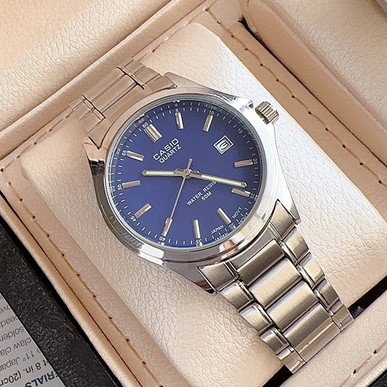 ساعت زنانه تاریخدار مارک CASIO موتور ژاپن و ضد اب در 7 طرح و رنگ مختلف