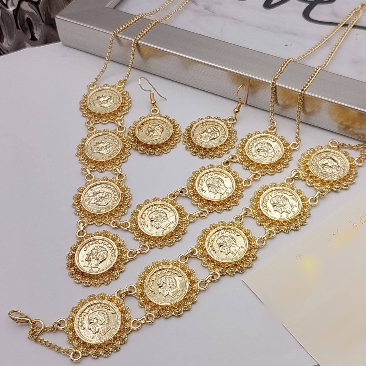 سرویس سکه ای رنگ ثابت مشابه طلا کد370641