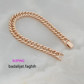 دستبند ژوپینگ رنگ ثابت با آبکاری طلا طرح کارتیر با آبکاری طلا فوق العاده شیک ورق بزنید لطفا