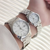 ساعت زنانه و مردانه قیمت تک کاسیو استیل تاریخ دار موتور ژاپن مارک معروف CASIO نمونه درجه یک ارسال رایگان