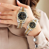 ساعت تک زنانه و مردانه استیل رنگ ثابت مارک رولکس ROLEX صفحه مشکی و سفید ارسال رایگان