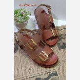 صندل زارا پشت بندی چرم بیاله زنانه سایزبندی کامل مشکی کرم عسلی قهوه ای