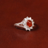 انگشتر عقیق زنانه کد 31889