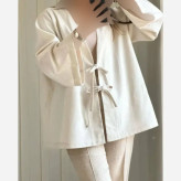 ست دو تیکه زنانه طرح شیده جنس مازراتی فری سایز تا 46 (2)