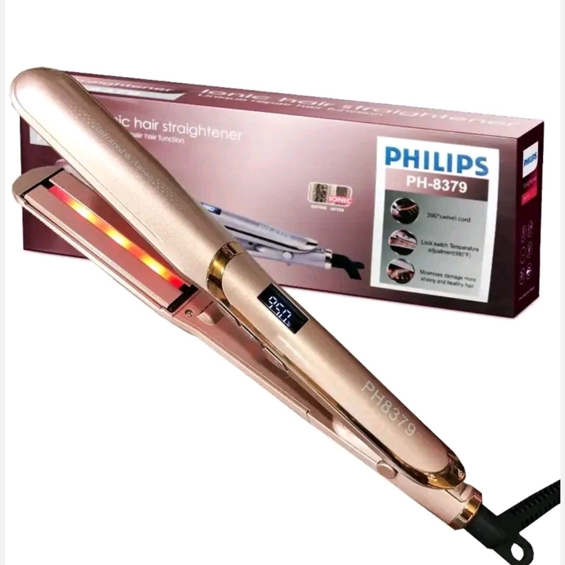 اتو مو حرفه ای فیلیپس مدل  Philips PH-8379 اورجینال ساخت هلند