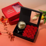 گردنبند مروارید عشق باکس گل معطر گالری زیمبا