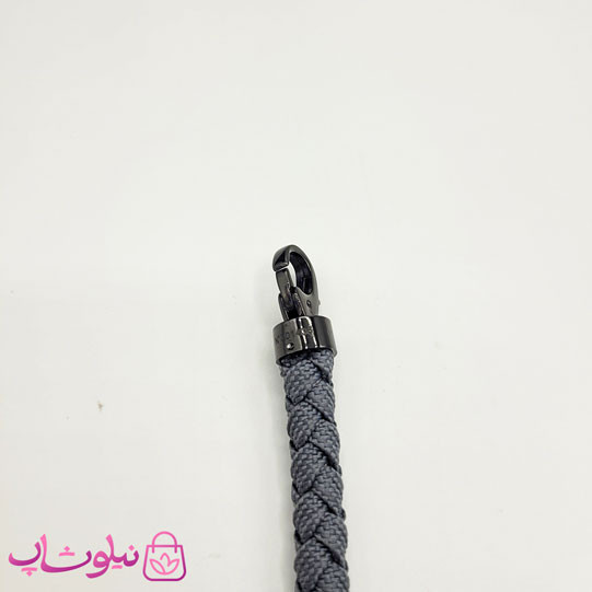 دستبند امگا مردانه کنفی طوسی با قفل مشکی کیفیت مستر کد 1100