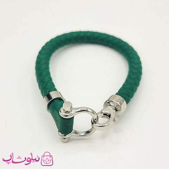 دستبند امگا رابر سبز تیره مردانه زنانه کیفیت مستر کد 1100