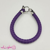 دستبند امگا رابر رنگ بنفش با قفل نقره ای کیفیت مستر کد 900