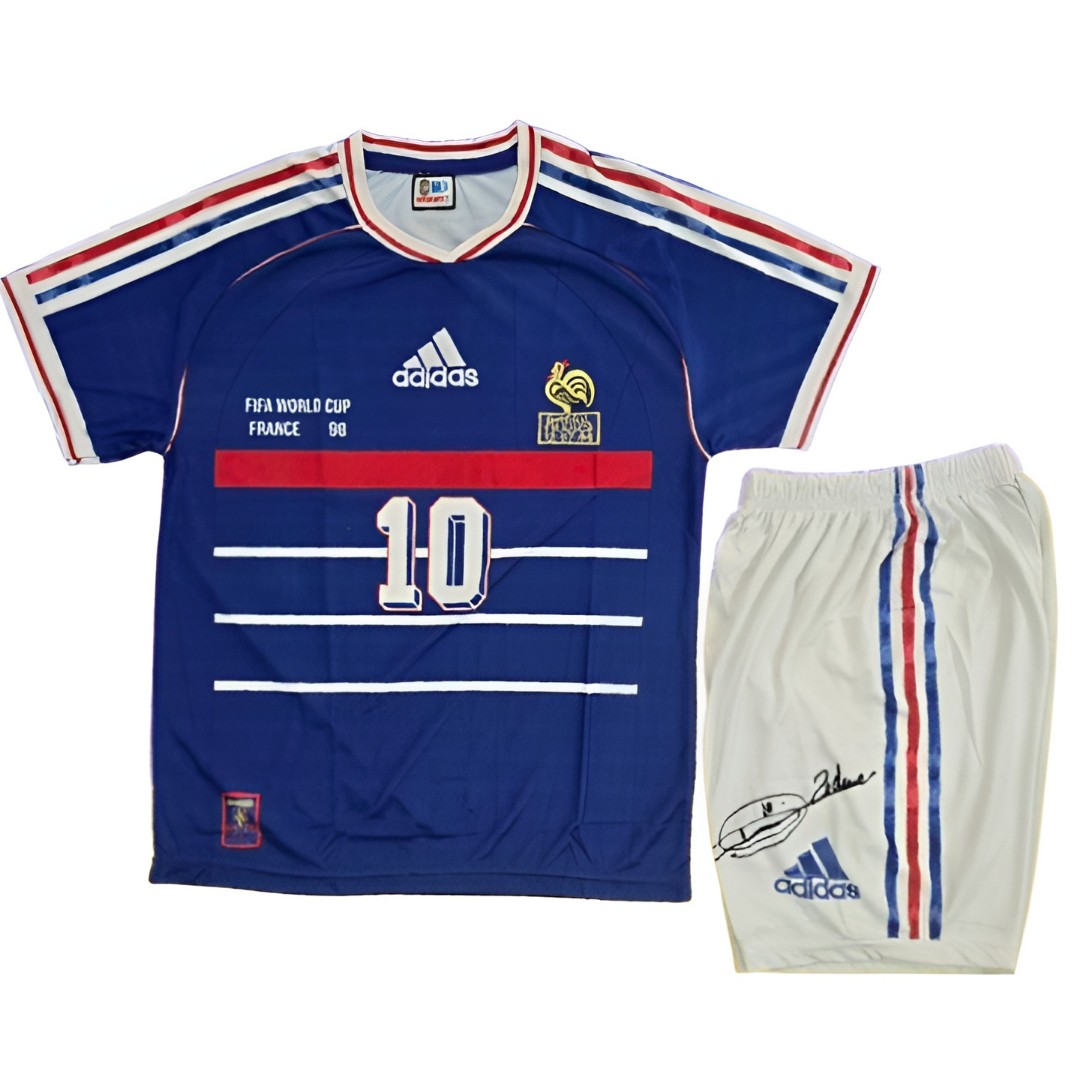 ست لباس ورزشی تیم ملی فرانسه 1998 طرح زیدان
