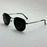 عینک ریبن هگزونال شیشه سنگ فریم نوک مدادی عدسی مشکی به همراه پک کامل ریبن کد Rayban RB 3548 (ارسال رایگان)