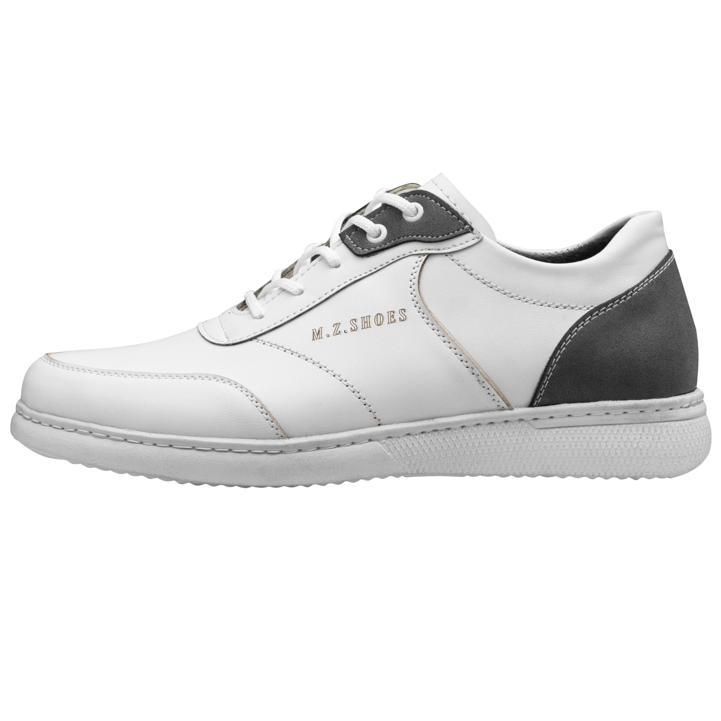 کفش اسپرت مردانه بندی مدل وگاس رنگ سفید طوسی (پس کرایه)