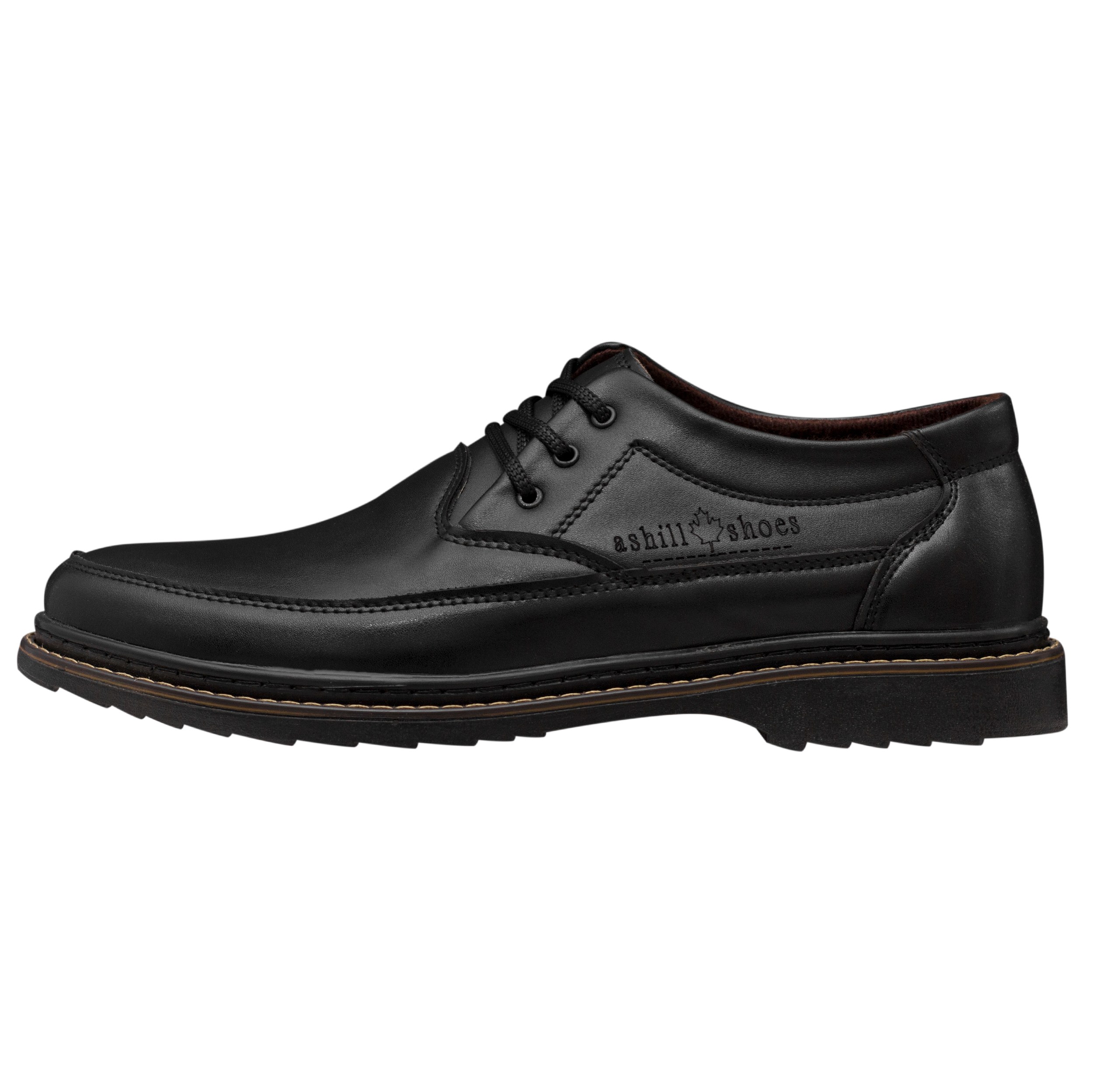 کفش مجلسی مردانه بندی مدل آروینو رنگ مشکی شیک و کاربردی (پس کرایه)