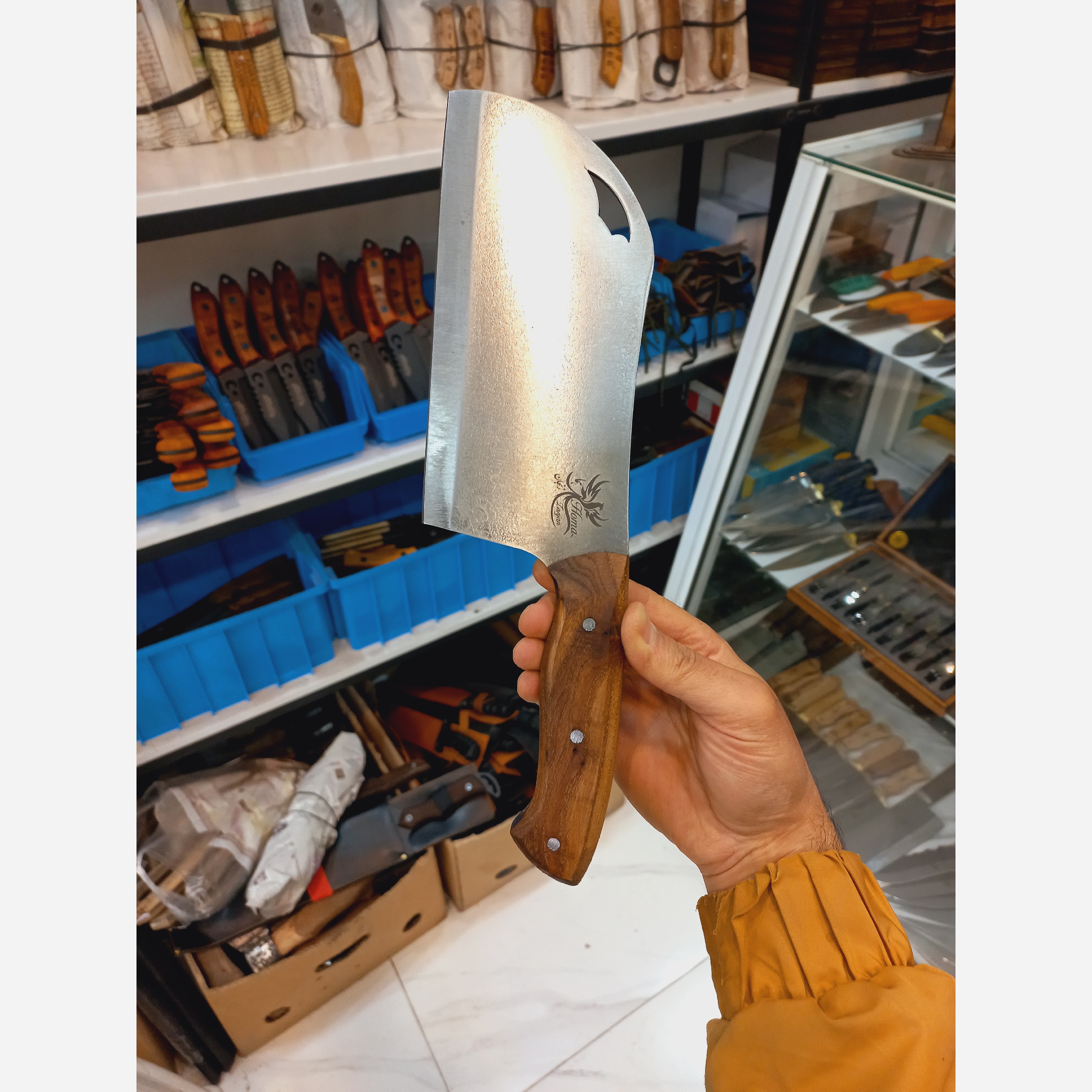 چاقو ساطور فولاد فنر هما زنجان
